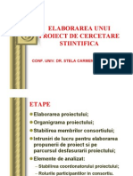 Elaborarea Unui Proiect de Cercetare Stiintiifica