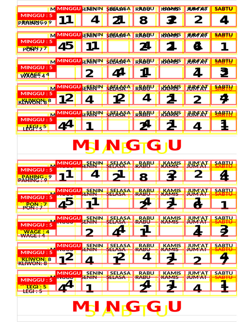 jadwal togel empat angka