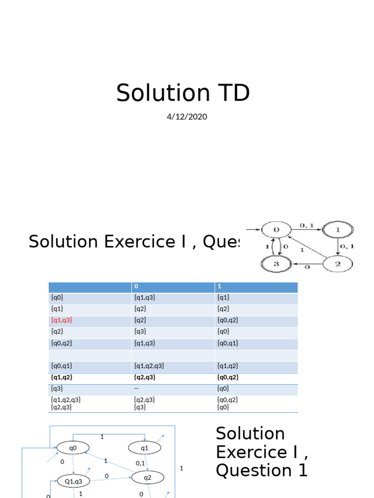 Solution TD-4-12 | PDF