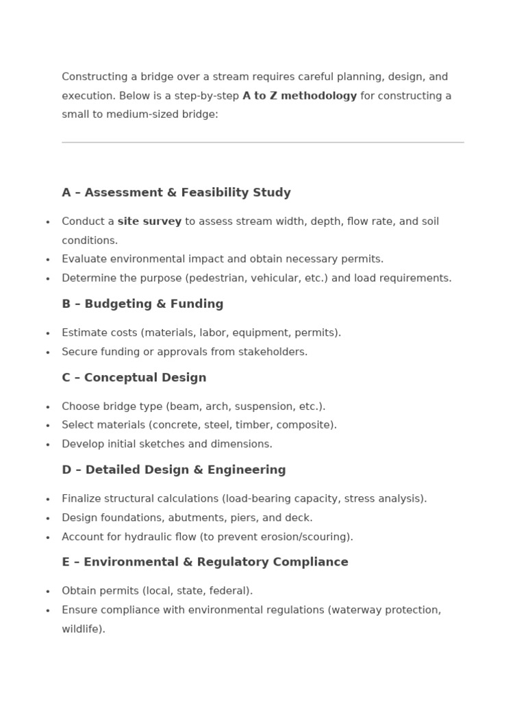 A-Z Bridge Construction Guide Over Malir River | PDF | Bridge | Civil ...