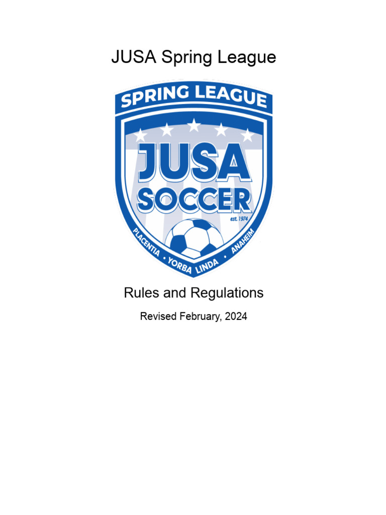 2024 Spring League Rules | PDF | Ball Games | Sports Rules And Regulations