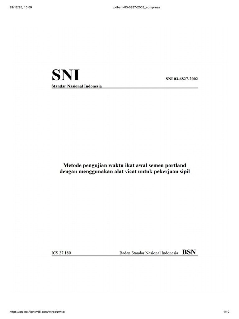 PDF SNI 03 6827 2002 Document | PDF