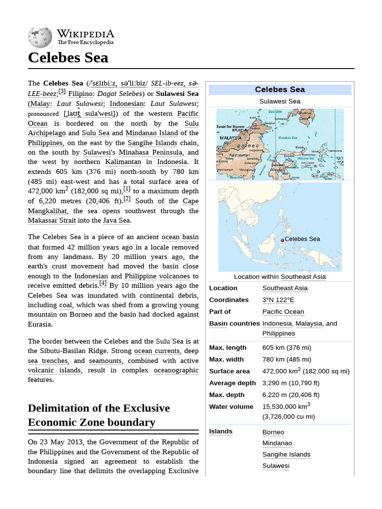 Celebes Sea | PDF | Oceanography | Earth Sciences