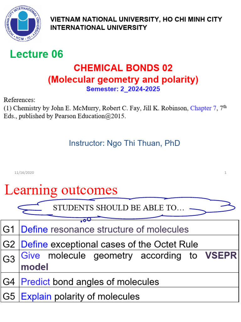 Molecular Geometry and Polarity Basics | PDF | Chemical Bond | Molecules