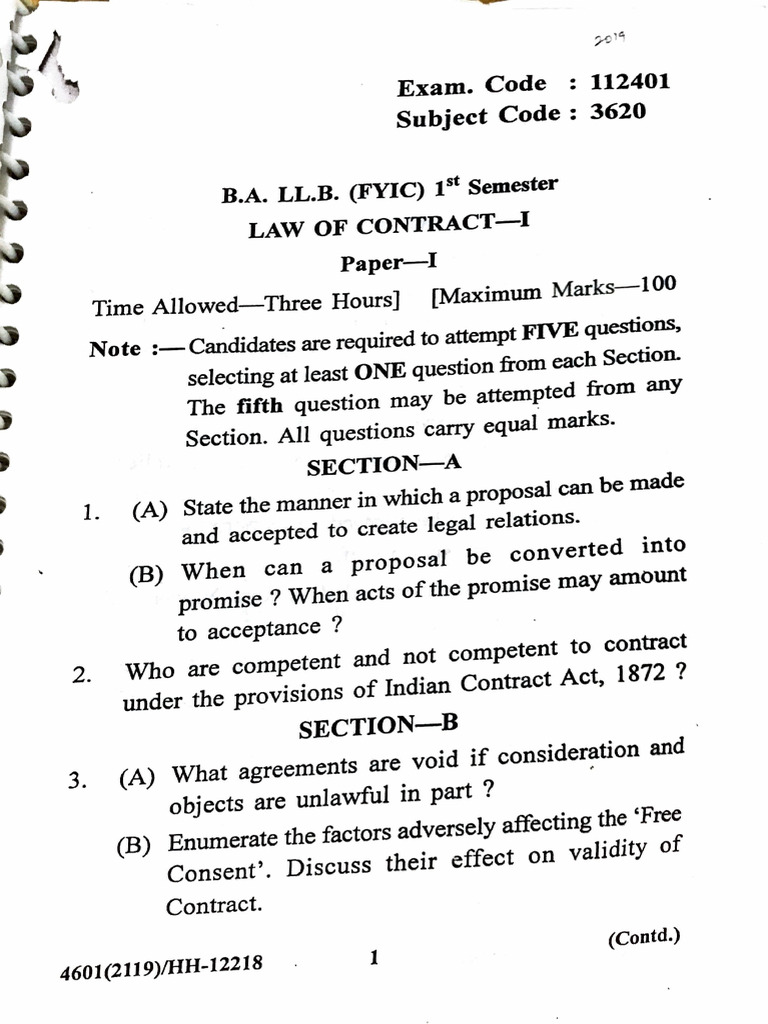 Contract Papers | PDF