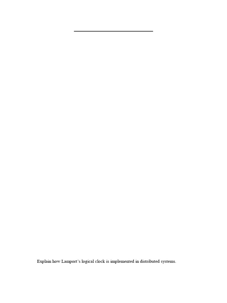 Mid Exam 1: Distributed Systems Questions | PDF | Distributed Computing ...