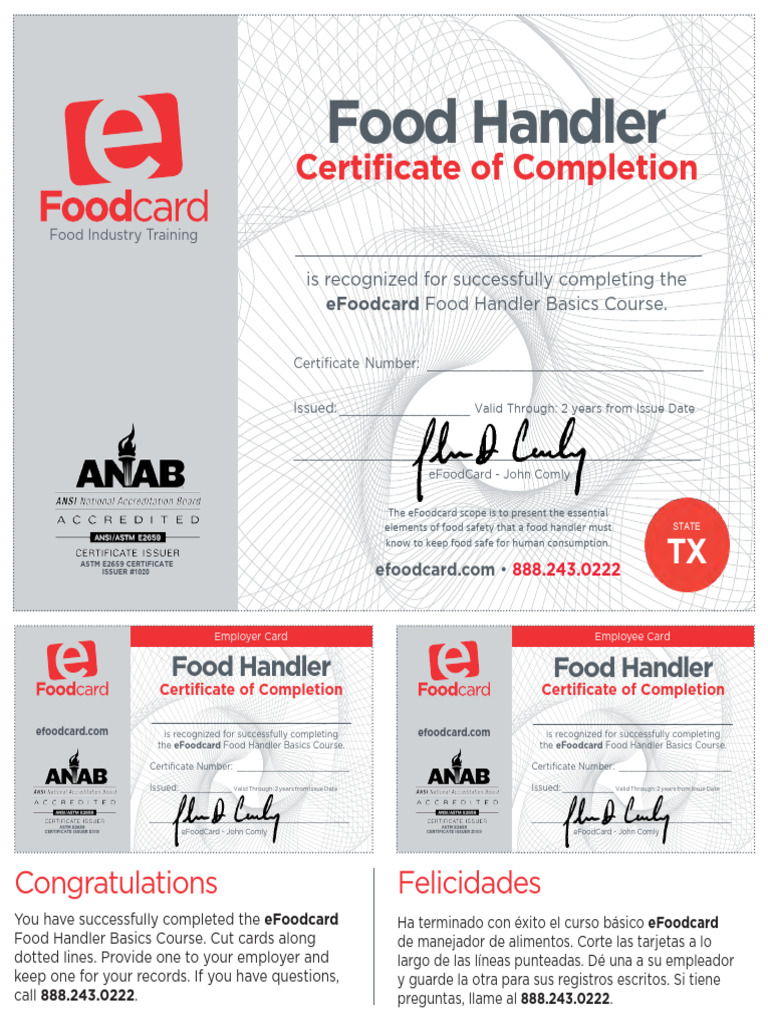 Food Handler Leonardo | PDF