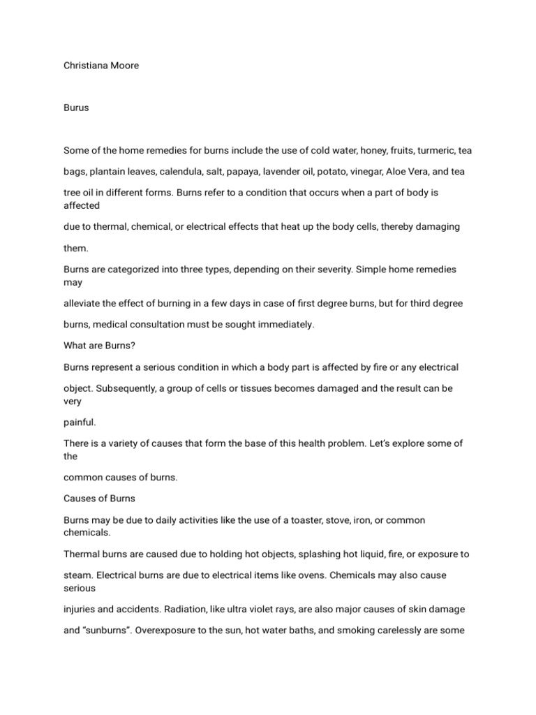Burns | PDF | Burn