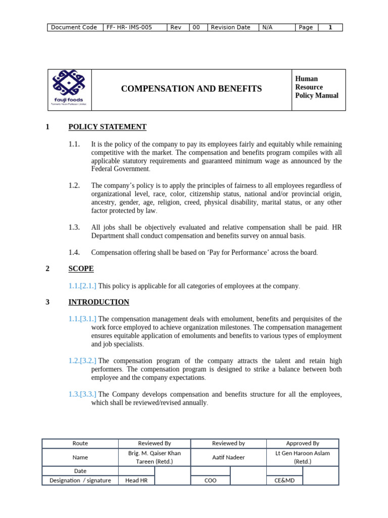 Chapter 5. Compensation and Benefits | PDF | Overtime | Salary