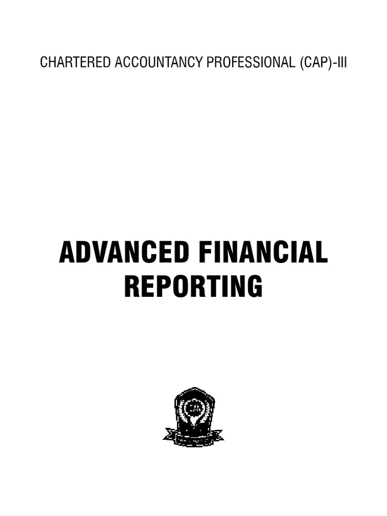 Advanced Financial Reporting Study Guide | PDF | International ...