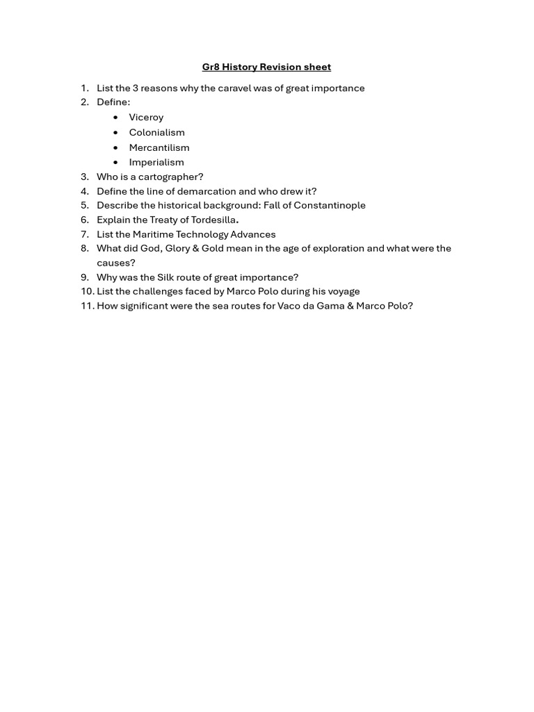 Essential History Revision Guide | PDF