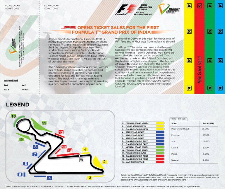 Formula 1 Ticket Launch | PDF