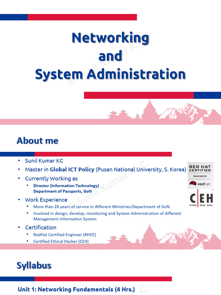 Networking and System Administration Guide | PDF | Osi Model | Ip Address