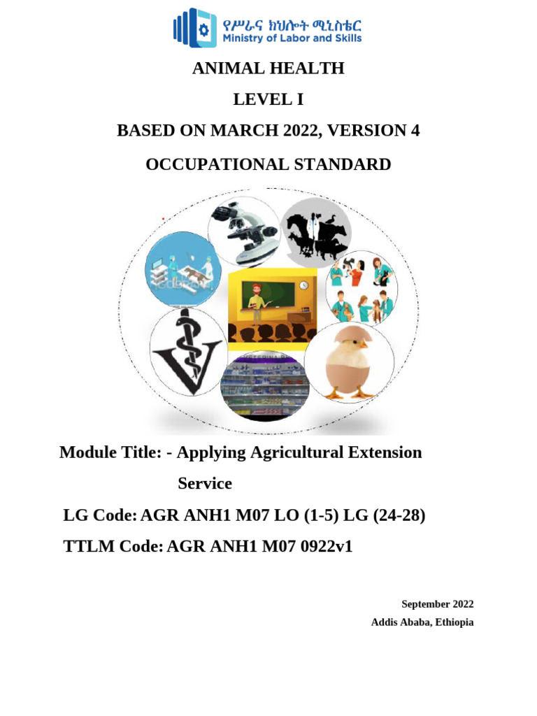 Agricultural Extension Module Overview | PDF | Agriculture | Smallholding