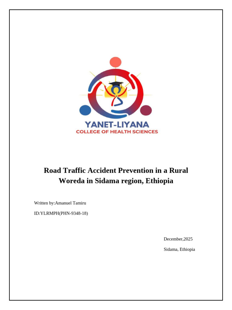 RTA Prevention Strategies in Rural Ethiopia | PDF | Road Traffic Safety ...