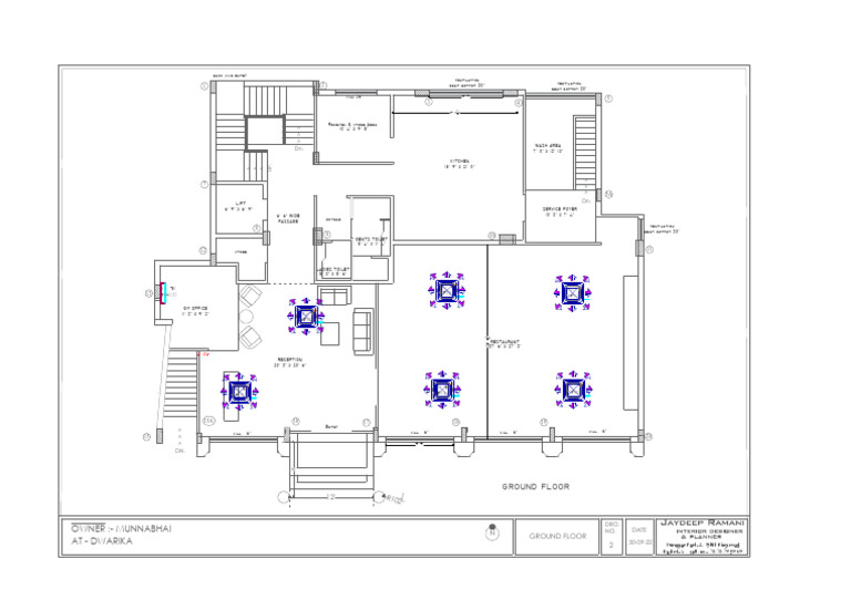 Ground Floor Layout Plan for Restaurant | PDF | Building Automation ...