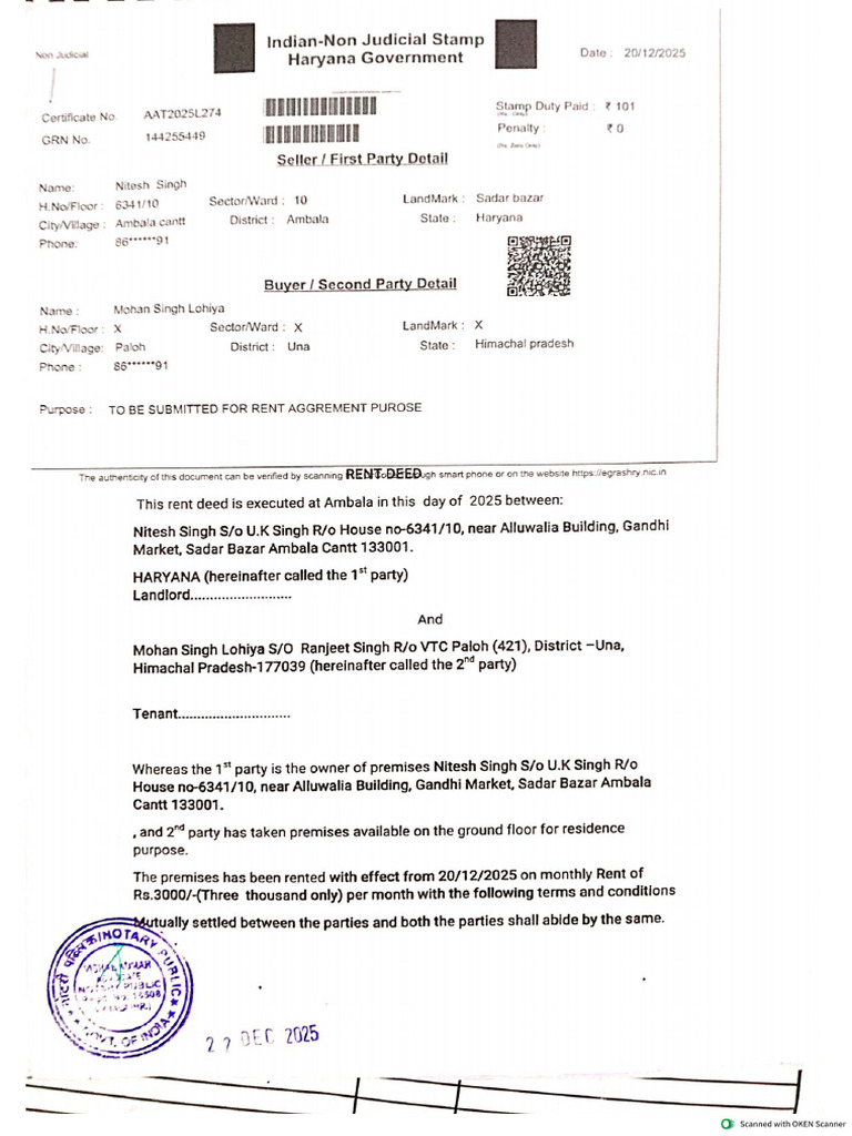 Rent Agreement | PDF