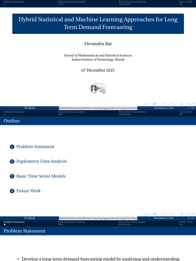 Hybrid Approaches for Demand Forecasting | PDF | Autoregressive ...