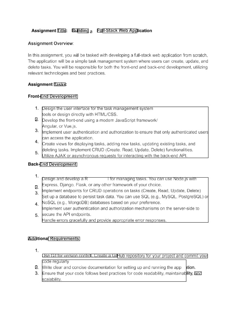 Developer Assignment | PDF