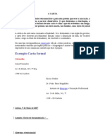 A CARTA formal e informal com fórmulas e recomendações sobre Os Lusíadas