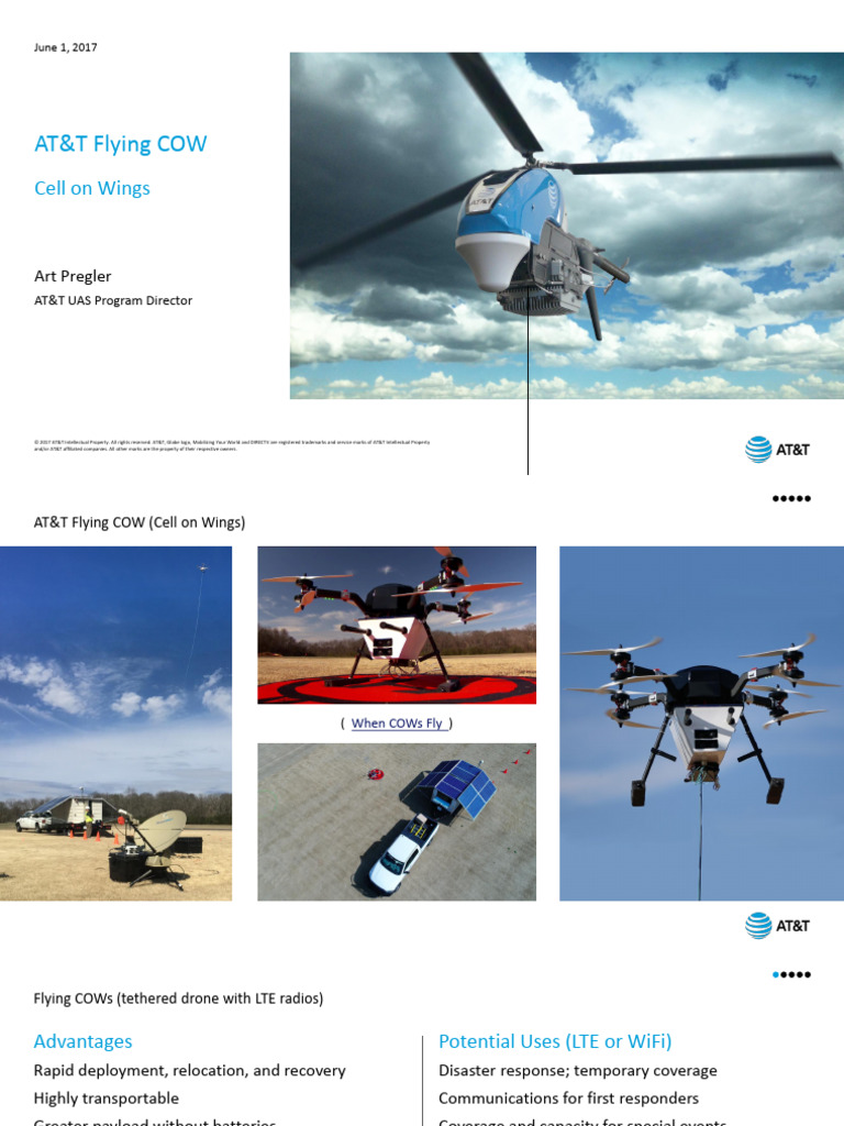 Att Flying Cow 170601 | PDF | Unmanned Aerial Vehicle | At&T Mobility