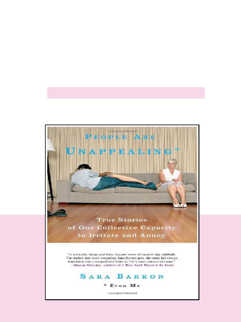 People Are Unappealing Even Me Original Sara Barron Kindle & PDF ...
