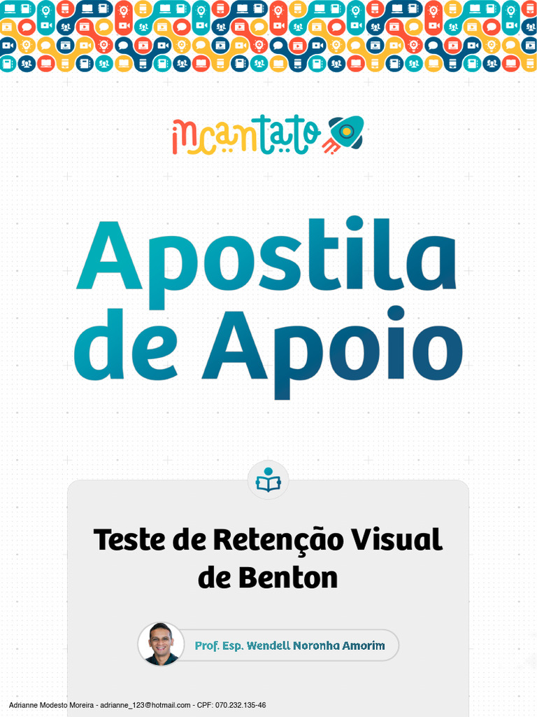 Teste de Retenção Visual de Benton: Guia Completo | PDF | Memória ...