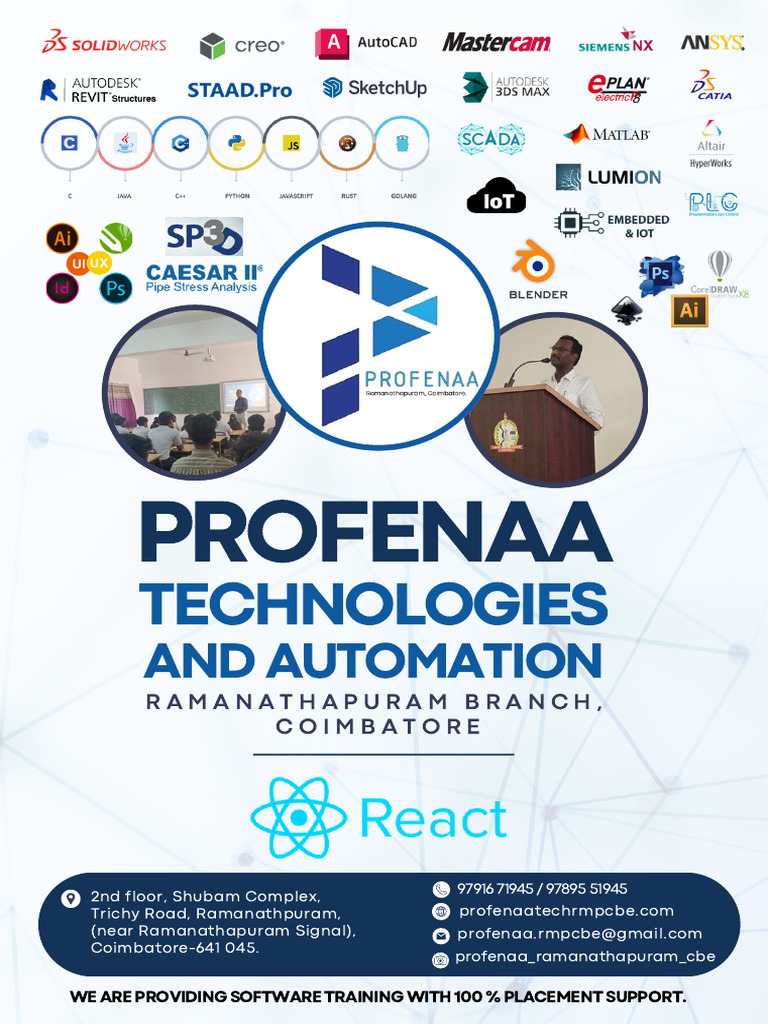 React - Js Syllabus Profenaa Technologies, RMP, CBE | PDF | Software ...