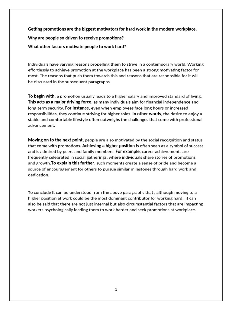 2 Part Essay Sample | PDF | Happiness | Motivation