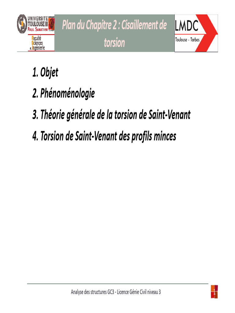 Torsion et cisaillement en génie civil | PDF | Contrainte de ...