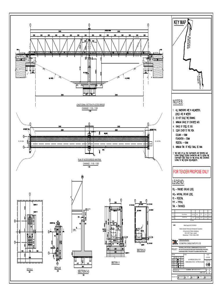 Pipe Bridge SHT 1 Model (1) | PDF