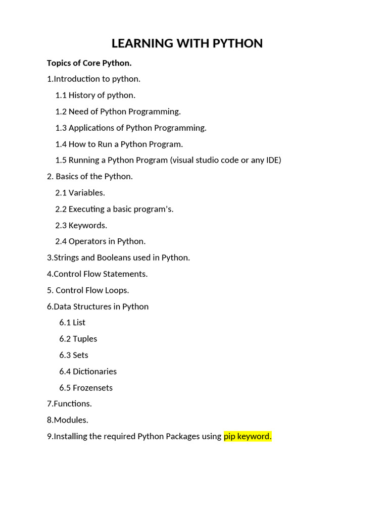 Core Python Programming Guide | PDF