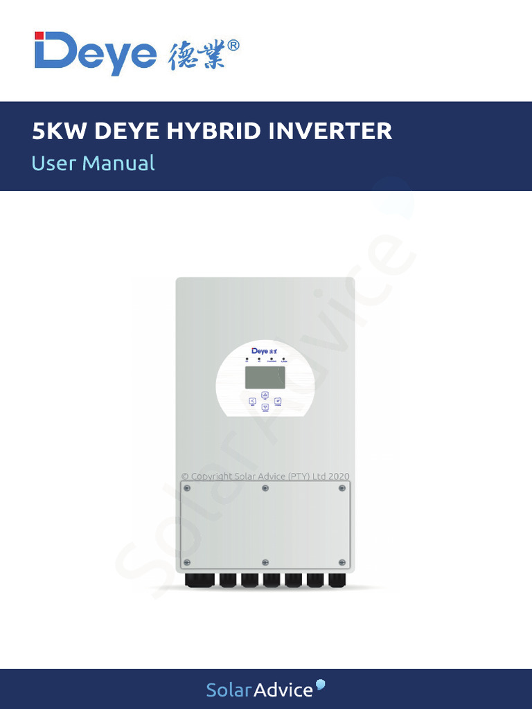 SA Deye Manual 2 1 | PDF
