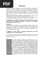 U F R J  HISTÓRIA 2005 2007