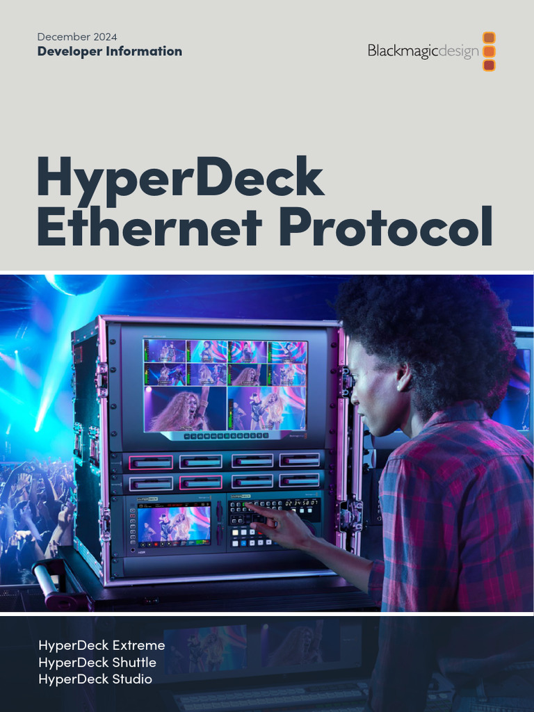 Blackmagic HyperDeck Ethernet Protocol Guide | PDF | Parameter ...