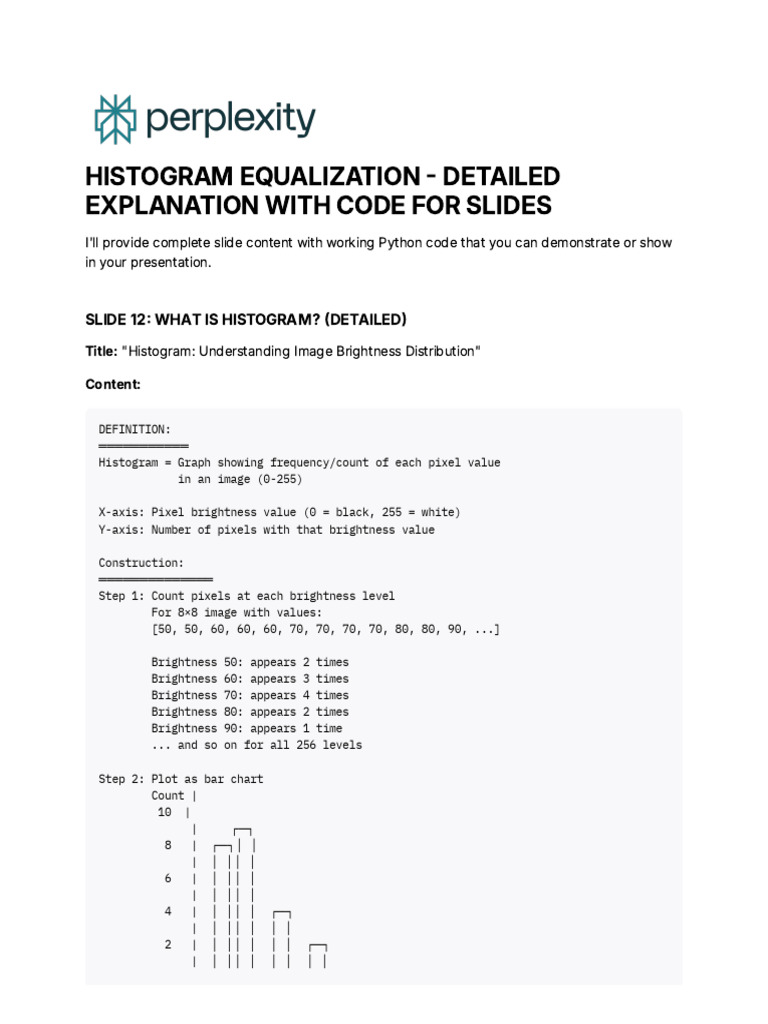 Histogram Equalization in Python Code | PDF | Digital Signal Processing ...