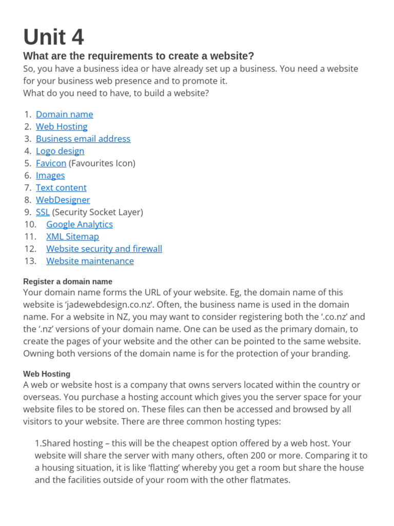 Essential Website Creation Checklist | PDF | Angular Js | Websites