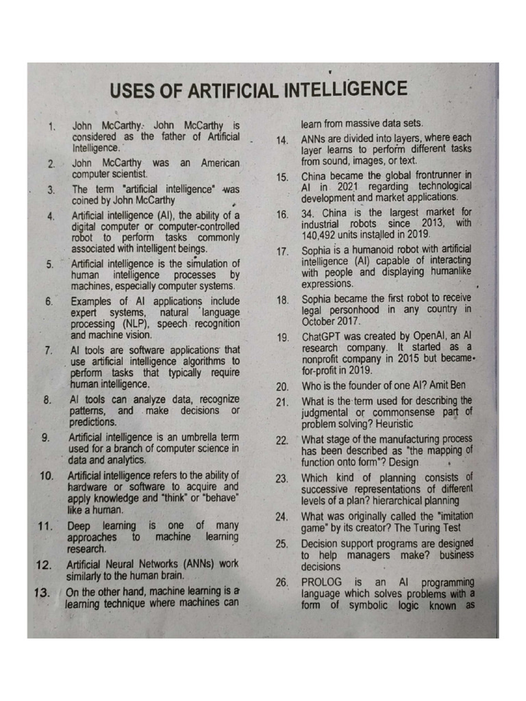 Use of AI Pages | PDF