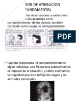 El Error de Atribucion Fundamental