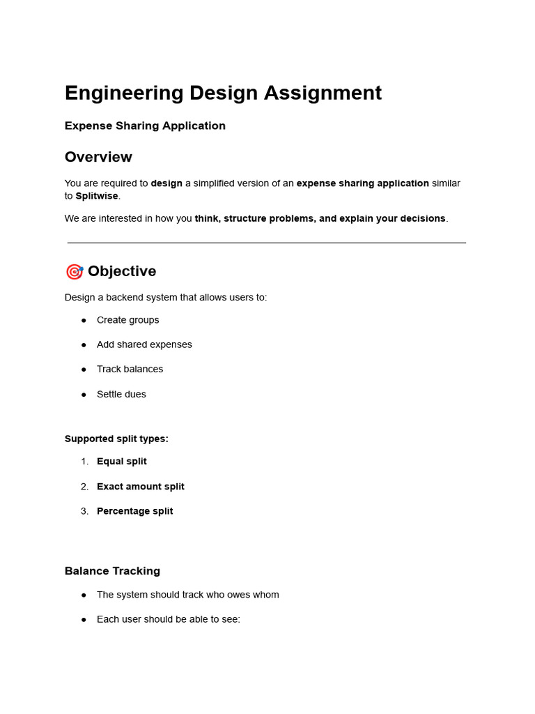 Design Assignment - Fullstack_ BE (1) | PDF