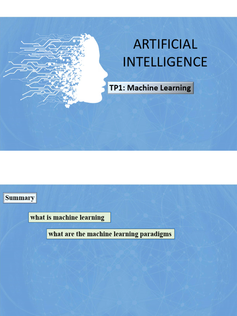 AI_TP1 | PDF | Machine Learning | Artificial Intelligence