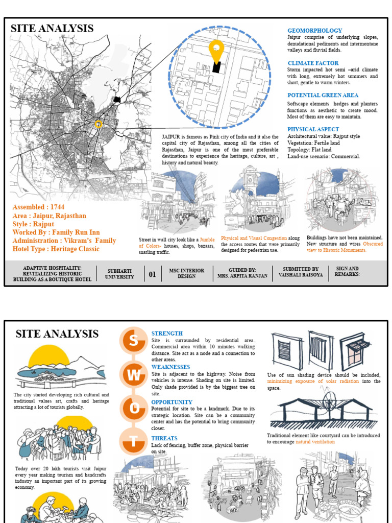 Jaipur Heritage Hotel Site Analysis | PDF | Tourism