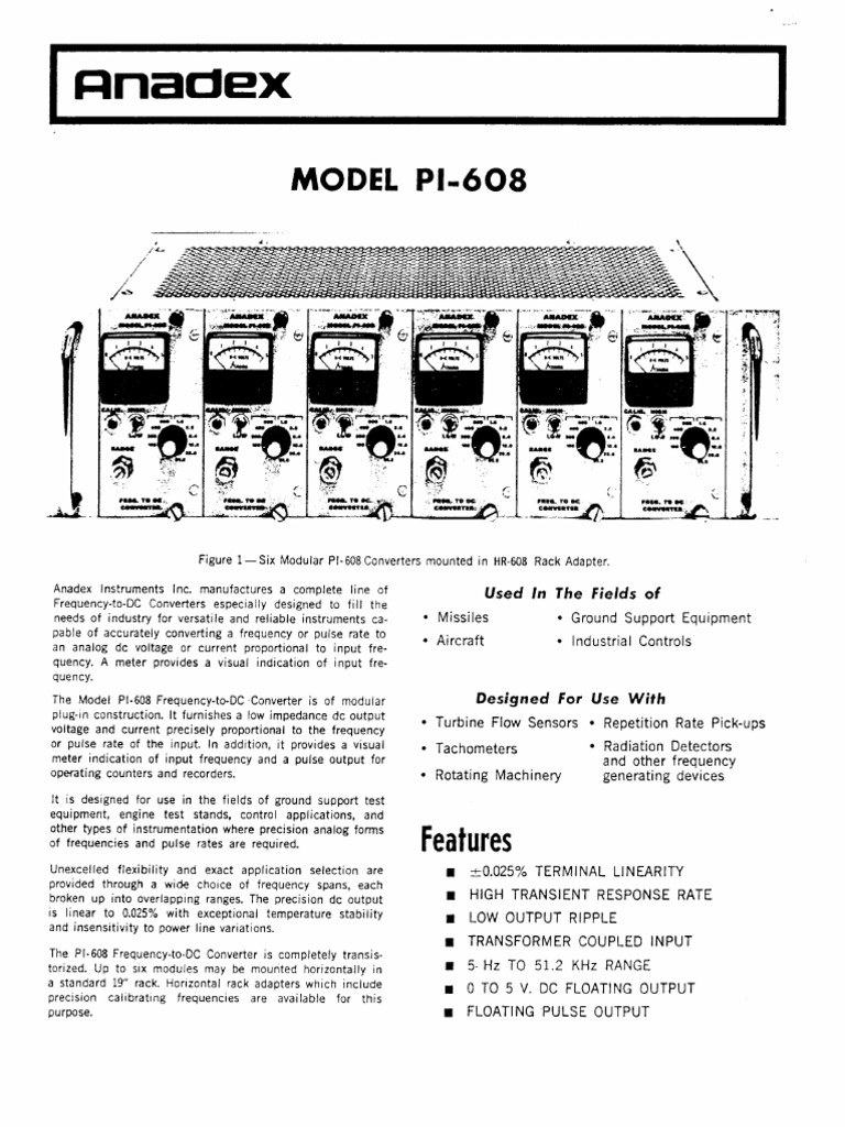 Pi608 - HR608 - Mfgr. 1977 | PDF