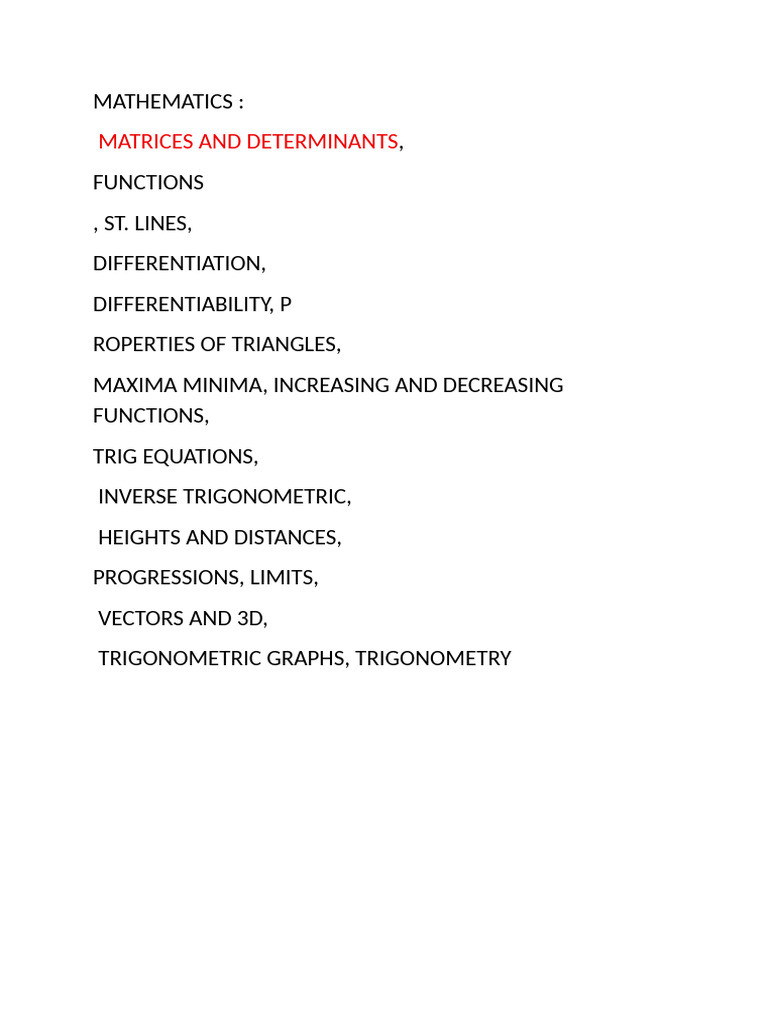 Comprehensive Guide to Math and Science Topics | PDF