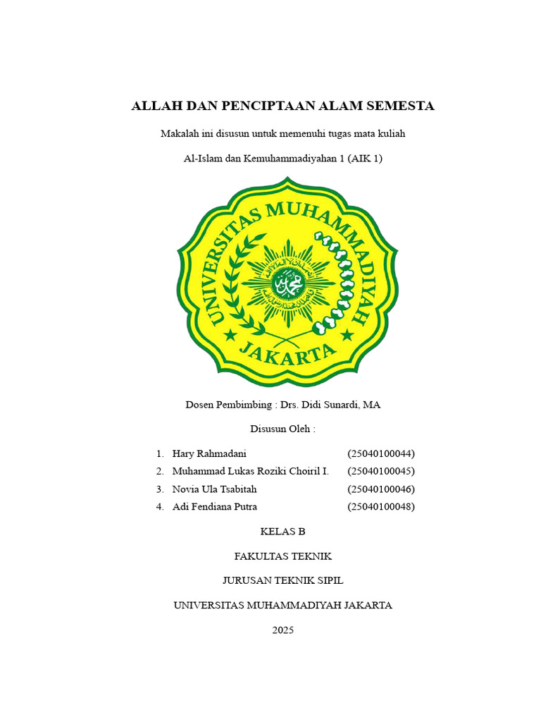 Penciptaan Alam Semesta dalam Islam dan Sains | PDF