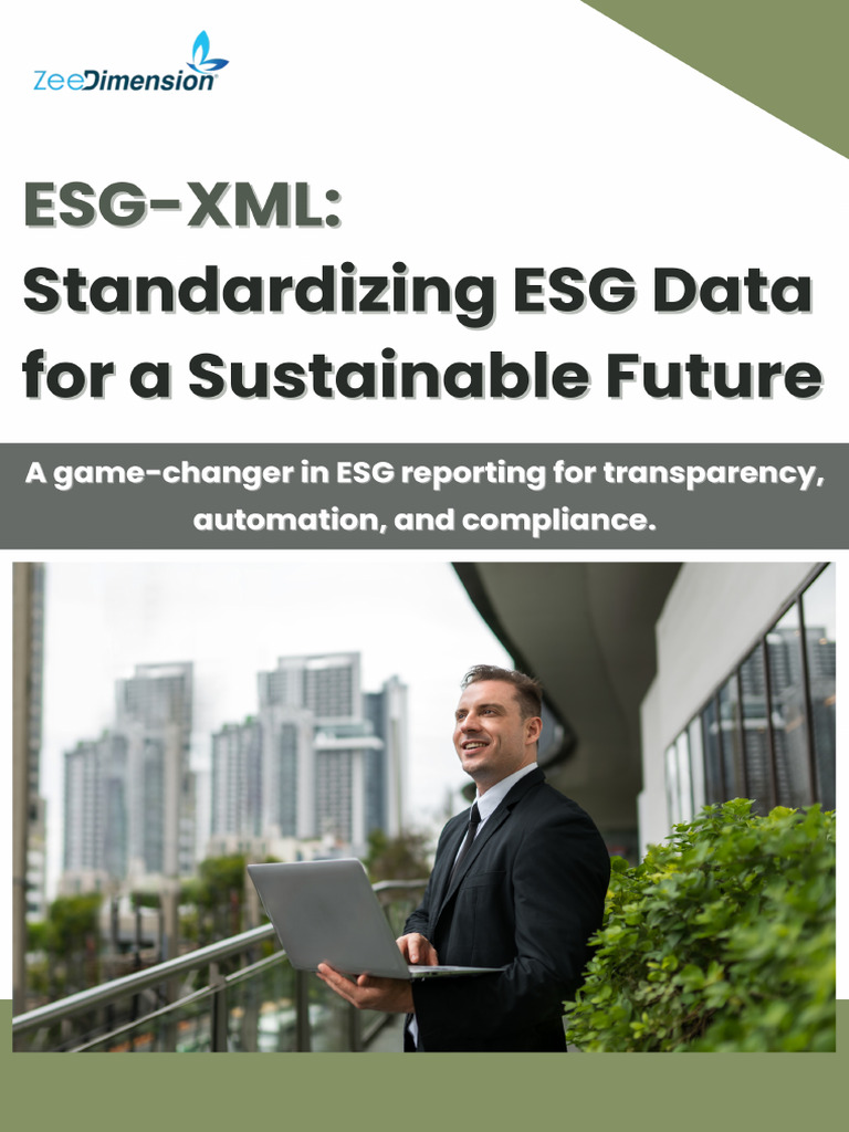 ESG XML Standardizing ESG Data For A Sustainable Future 1739271445 | PDF