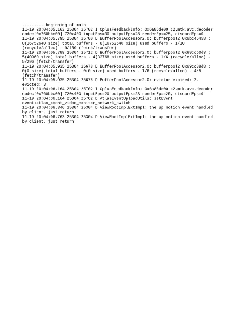 Video Codec Performance Log | PDF