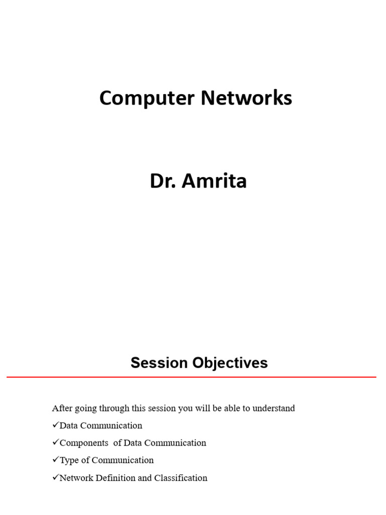 1.Network Comm & Types | PDF | Computer Network | Local Area Network