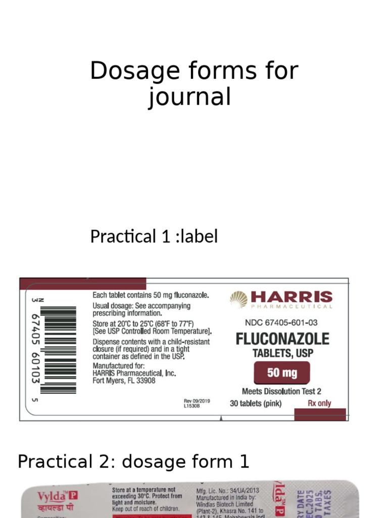 Dosage Forms For Journal | PDF