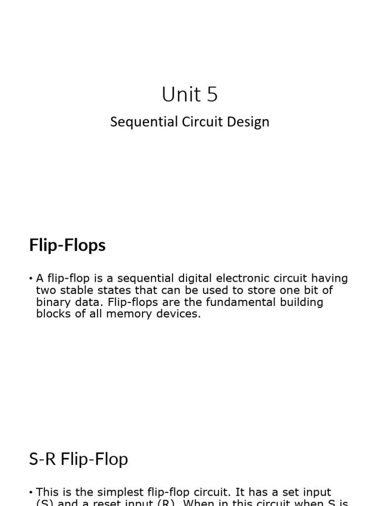 Flip-Flop and Shift Register Basics | PDF | Electronics | Digital ...